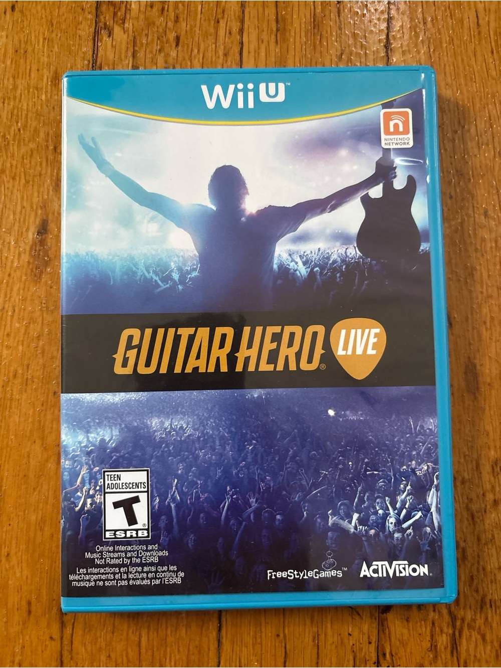 Guitar hero live game and the guitar with it. As is. In great condition.
